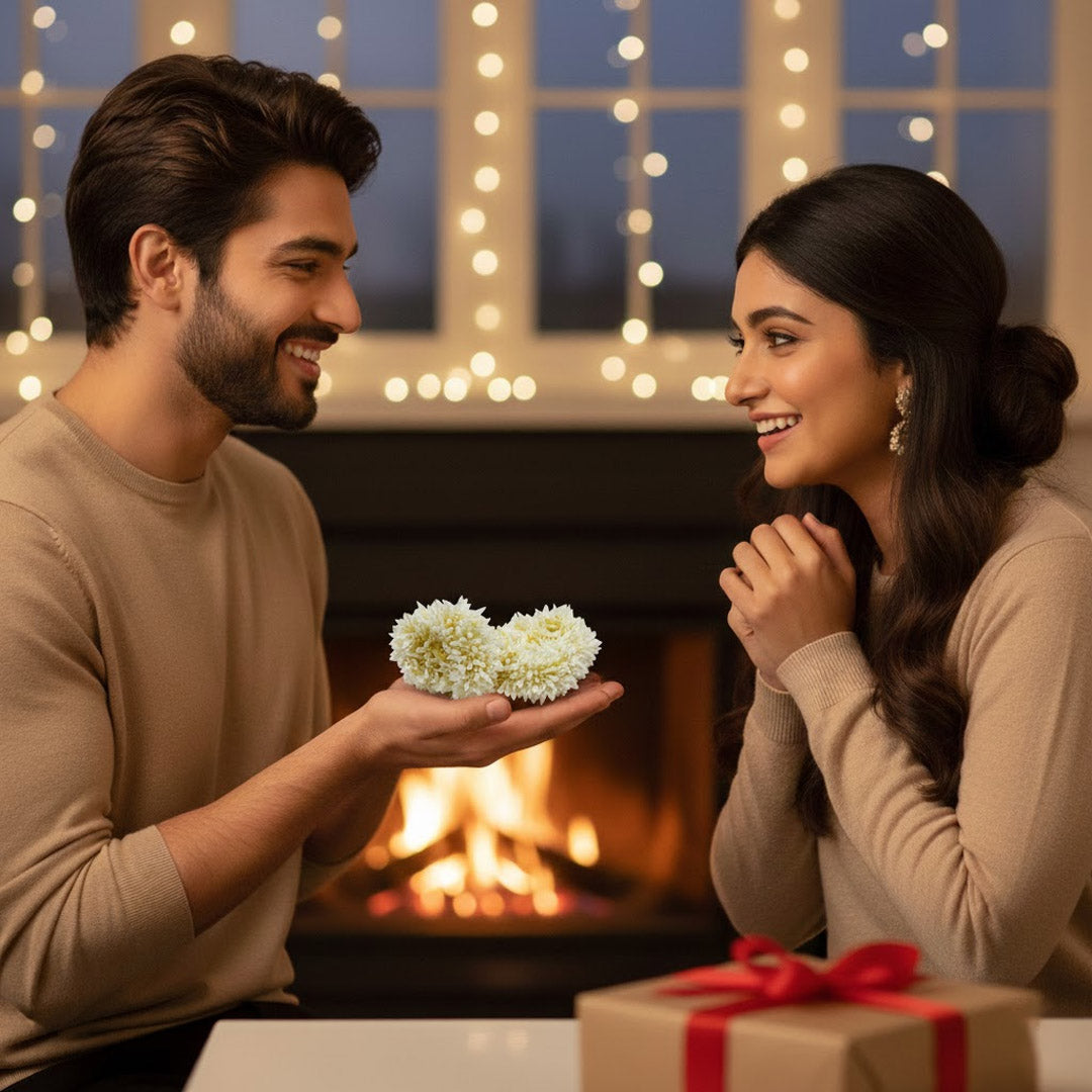 Premium Artificial Gajra Set (2 Pieces) with Long-Lasting Fragrance | Bridal & Festive Hair Accessory