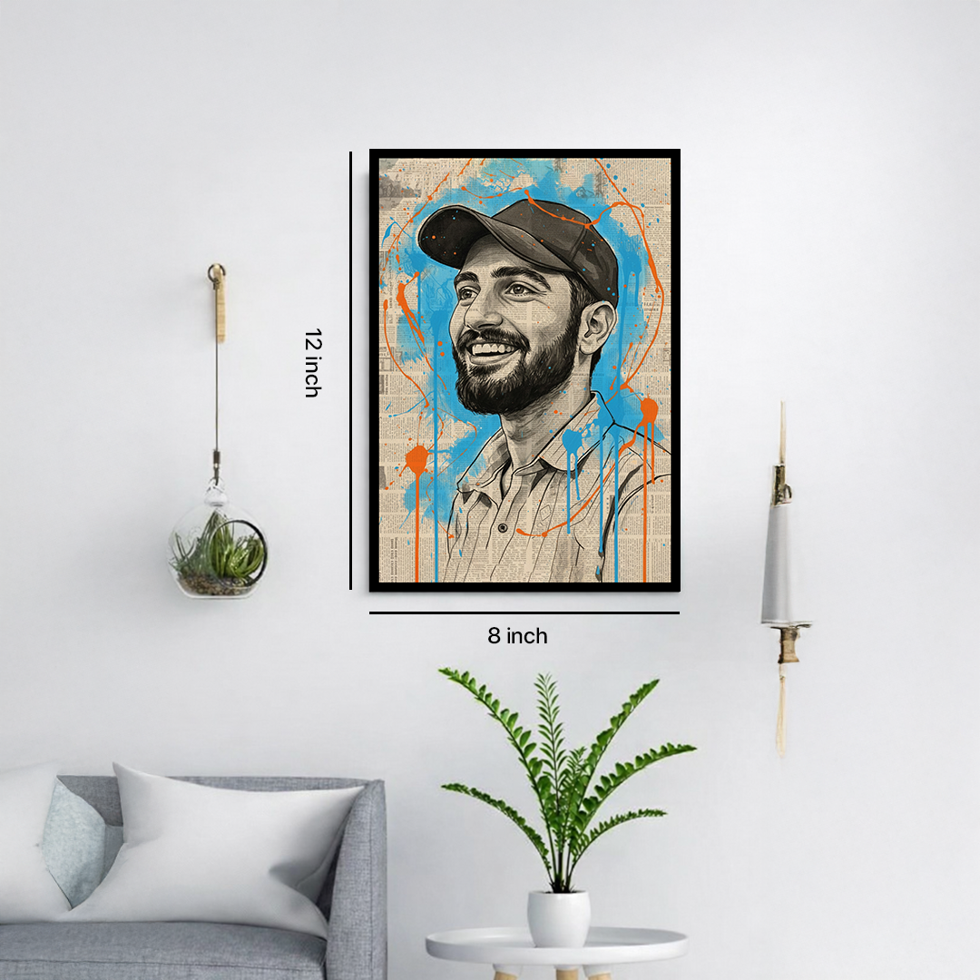 Custom Illustrated Portrait Wall Art – Personalized Modern Artwork | Love Craft Gifts