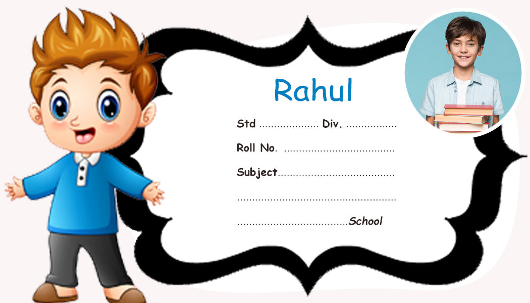 Cute Little Boy Personalised  Notebook Name Slips  | Love Craft Gifts| 