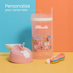 Personalized Elephant Kids Water Bottle with Name | Love Craft Gifts