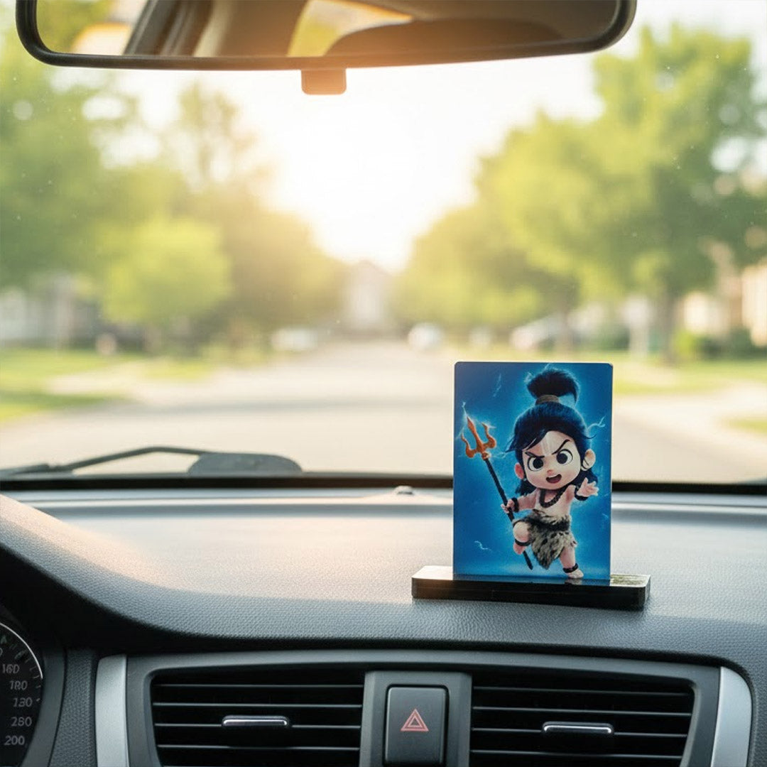 Baby Shiv Ji Acrylic Table Lamp (2.5×3.5 Inch) | Love Craft Gifts