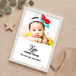 Personalized Baby Birth Frame – Custom Baby Photo with Birth Details | Unique Nursery Decor | Love Craft Gifts