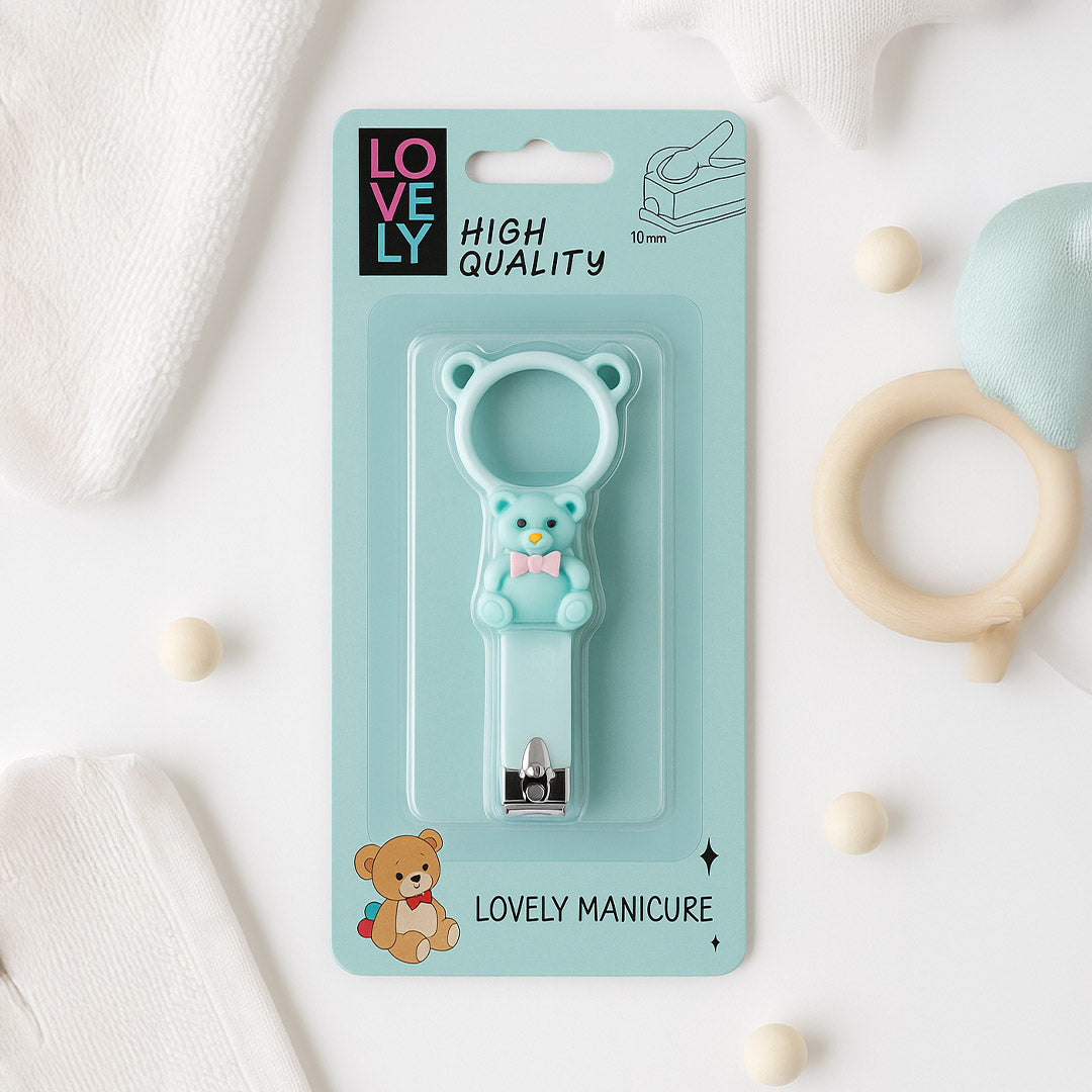 Personalized Baby Nail Cutter – Baby Blue | Custom Name Engraved | Safe for Newborns | Love Craft Gifts