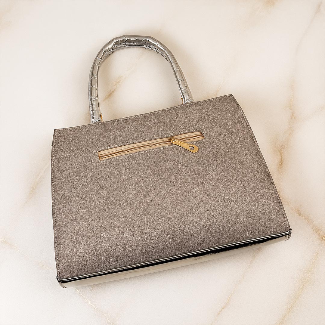 Premium Women’s Handbag – Gold & Champagne Finish | Luxury Everyday Tote