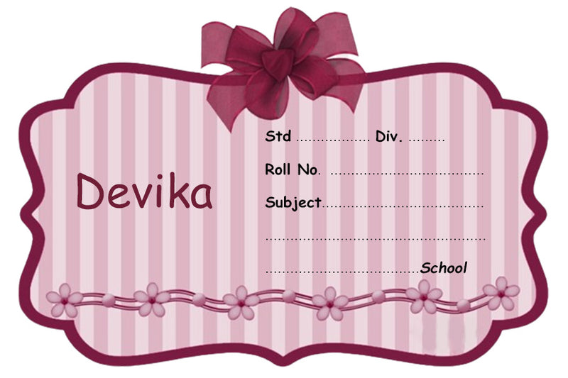 Beautiful Ribbon Customised  Name Slip | Love Craft Gifts 