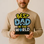 Best Dad in the World Wooden Table Stand – Father’s Day Gift | Love Craft Gifts