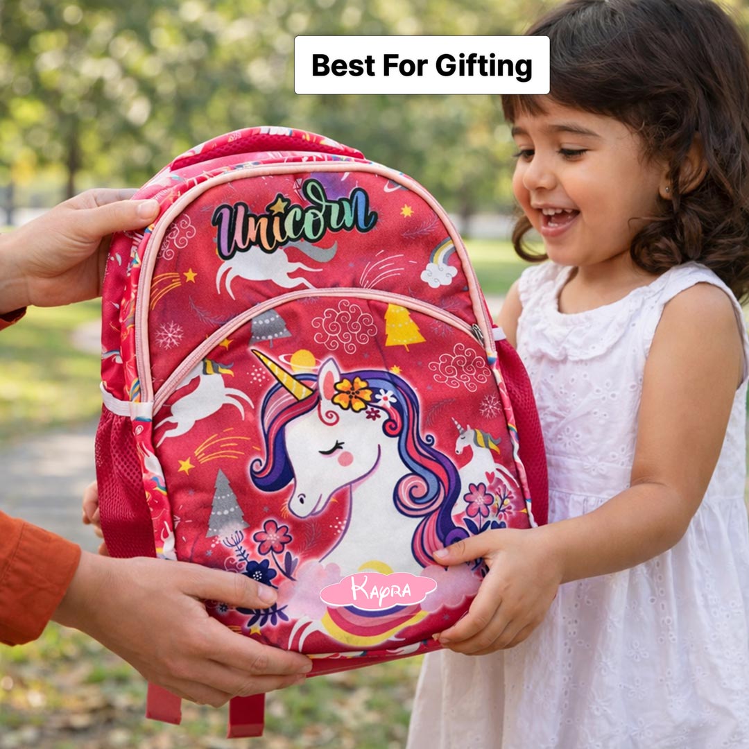 Personalized Unicorn School Backpack for Girls – Custom Name Kids Bag | Love Craft Gifts