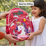 Personalized Unicorn School Backpack for Girls – Custom Name Kids Bag | Love Craft Gifts