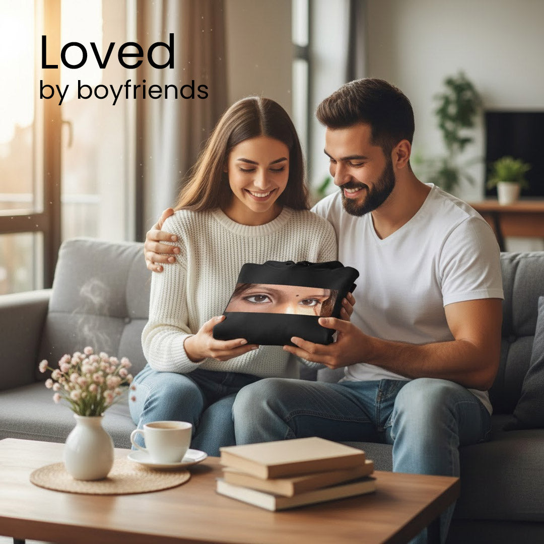 Personalized Eyes Photo Hoodie – Custom Printed Sweatshirt (All Sizes Available)