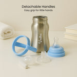 Blue Stainless Steel Baby Infant Sipper Bottle | Love Craft Gifts