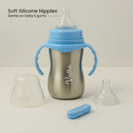 Blue Stainless Steel Sipper Bottle | Love Craft Gifts
