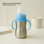 Blue Stainless Steel Sipper Bottle | Love Craft Gifts