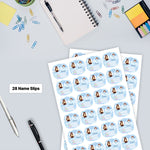 Personalized Dreamy Cloud Night Kids Name Slips (2x3 Inch, 28 Stickers) – Custom Name & Photo School Labels | Love Craft Gifts