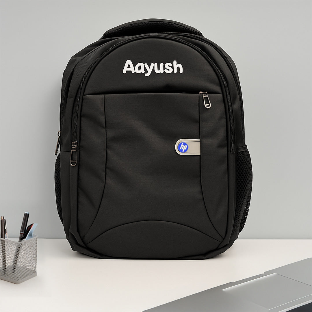 Personalized HP Laptop Backpack – Custom Name School & Office Bag | Love Craft Gifts
