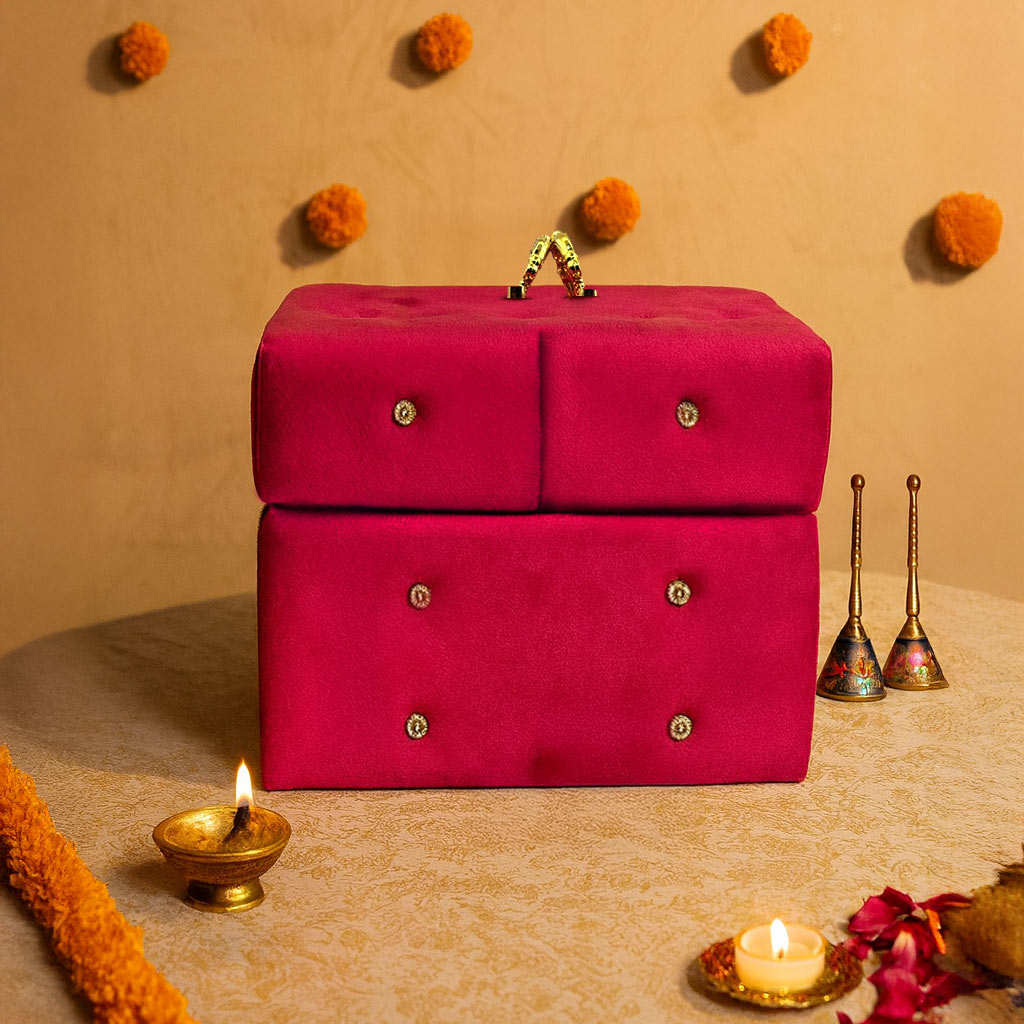 Personalized Velvet Bangle Box - Hot Pink | Love Craft Gifts