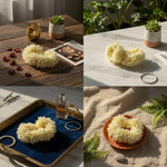 Premium Artificial Gajra Set (2 Pieces) with Long-Lasting Fragrance | Bridal & Festive Hair Accessory