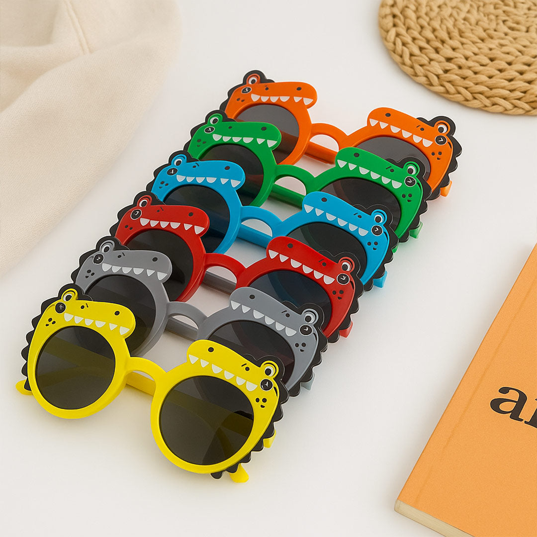 Customized Kids Dinosaur Sunglasses – Personalized Name Cartoon UV Shades | Love Craft Gifts