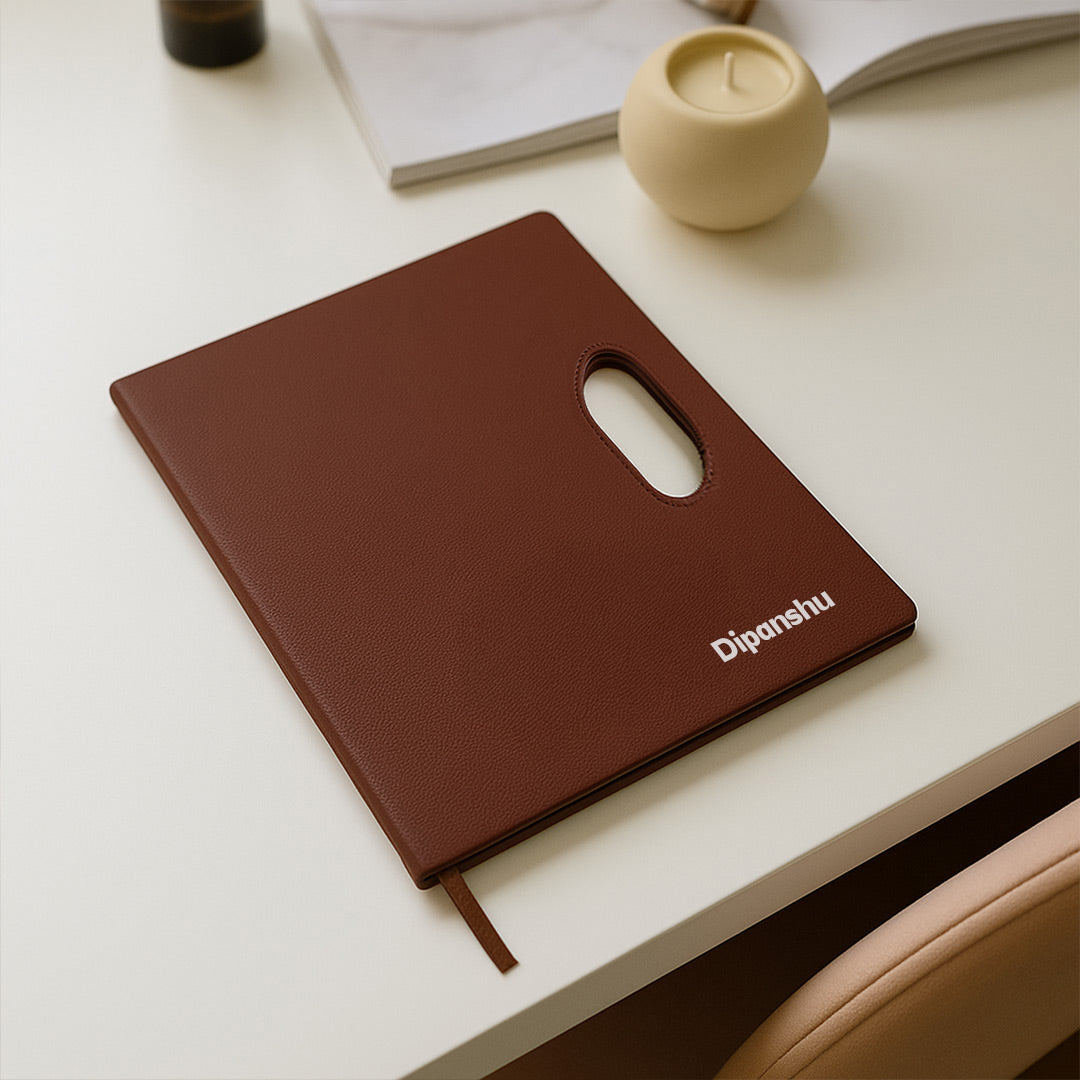Personalized Brown Handle Diary | Love Craft Gifts