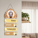 Buddha Inspirational Quote Wall Hanging (9x16 Inch) – Love Craft Gifts