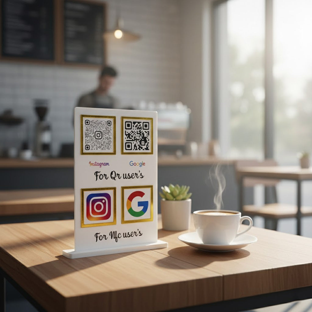 Custom QR Code & NFC Tap Board for Shops – Love Craft Gifts