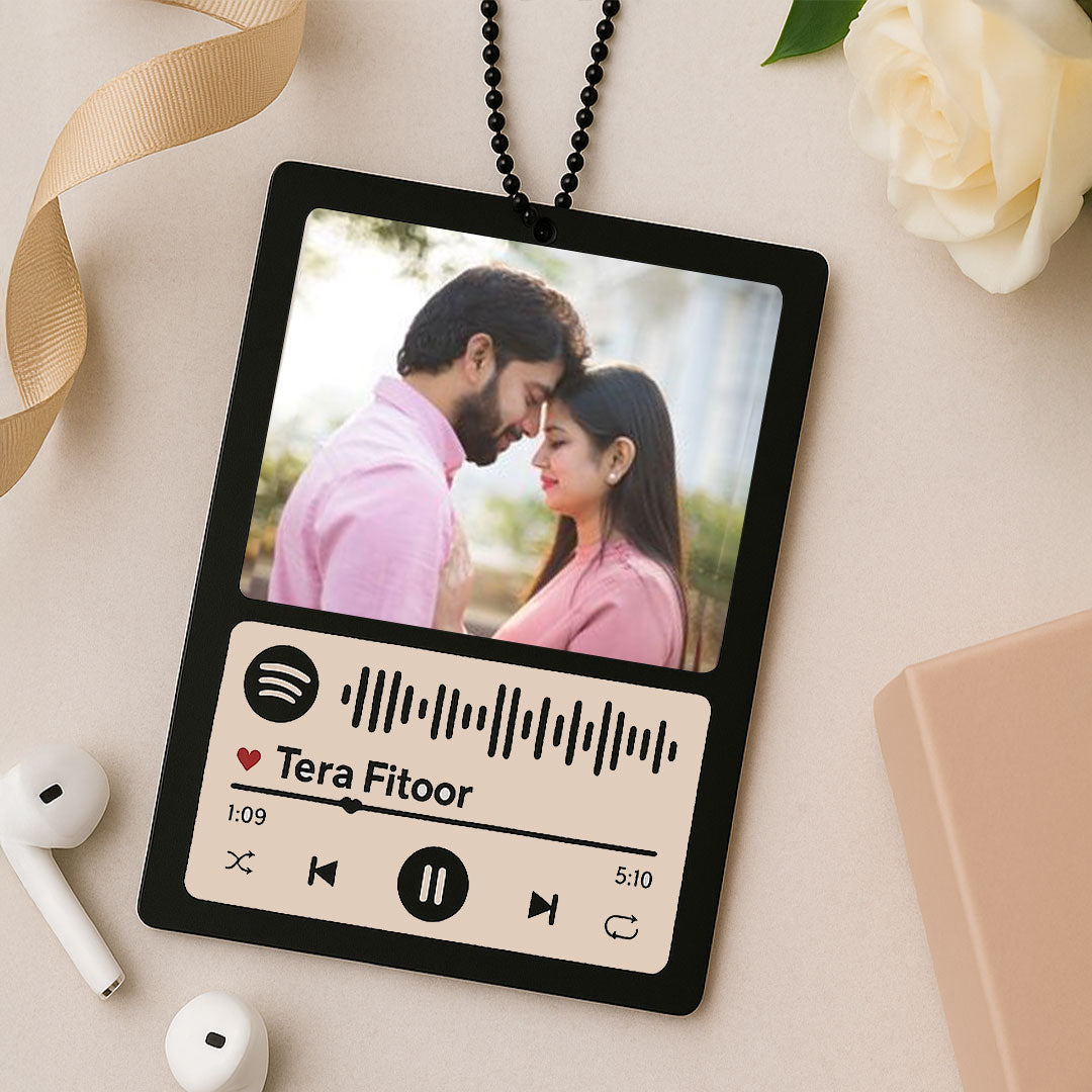 Black Acrylic Spotify Car Hanger | Love Craft Gifts