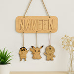 Custom Name Door Hanger – With Cartoon Danglers | Love Craft Gifts