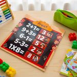 My Smart Maths Board – Personalized Kids Learning Board (10×10″) | Love Craft Gifts