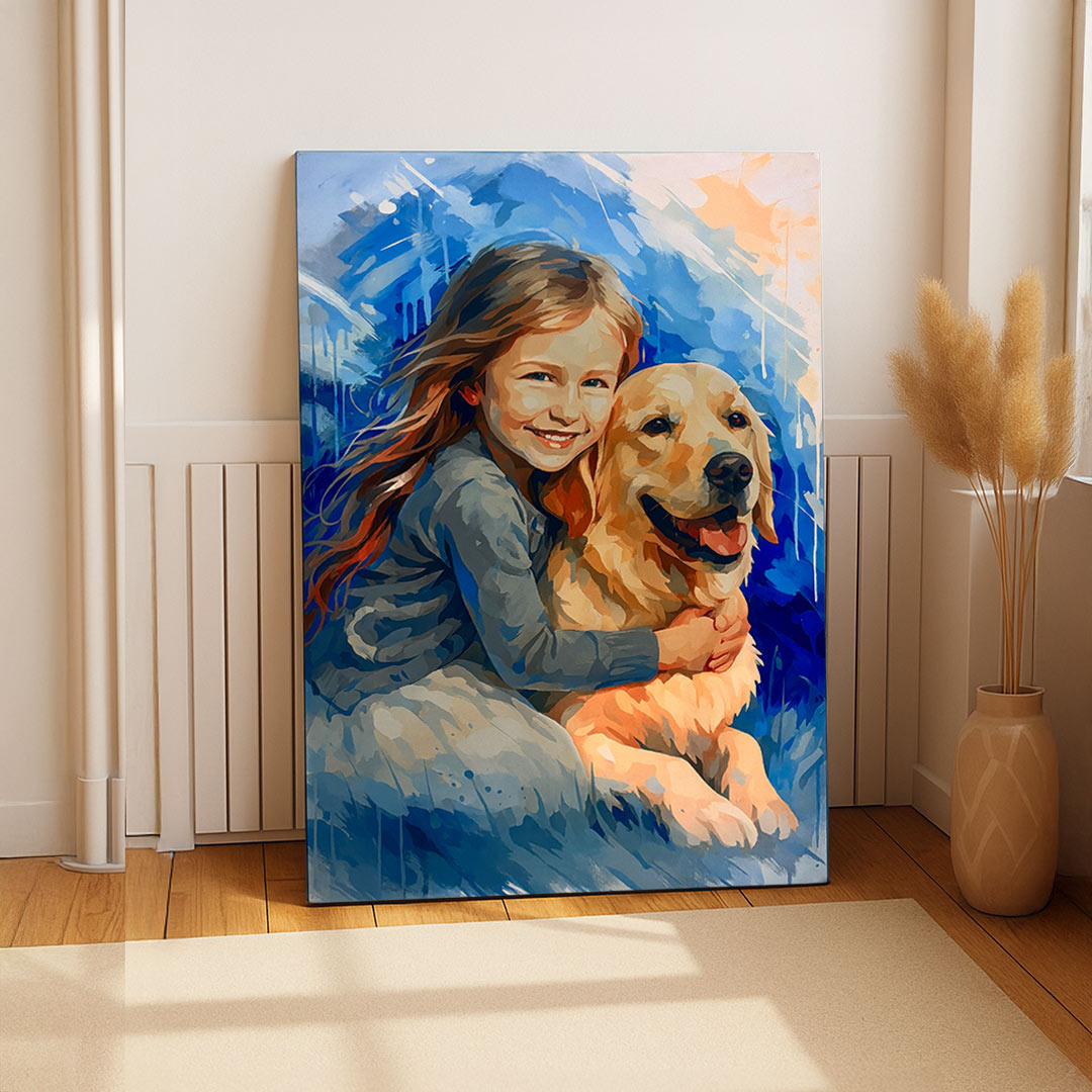 Personalized Painting-Style Canvas Wall Art (Special for Pets) | Love Craft Gifts