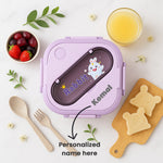Personalized Stainless Steel Lunchbox with Character Design | Dinosaur, Rabbit, Unicorn | Love Craft Gifts