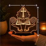 Christian Cross LED Car Dashboard Lamp – Premium Acrylic Jesus Faith Dashboard Light for Car Interior Decor, Spiritual Gift for Christians & Divine Travel Companion | LoveCraftGifts™