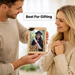 Personalized Graduation Photo Frame – Custom Class of 2026 Wooden Frame (7×5 Inch) | Love Craft Gifts