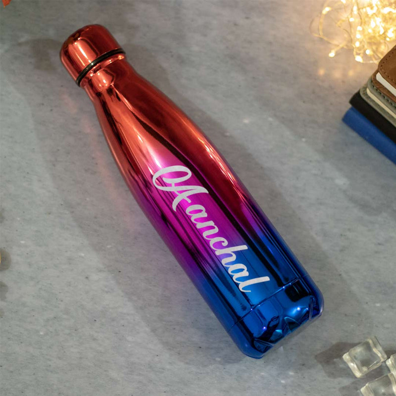 Colored Stainless Steel Water Bottles With Name| Love Craft Gifts