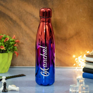 Colored Stainless Steel Water Bottles With Name| Love Craft Gifts