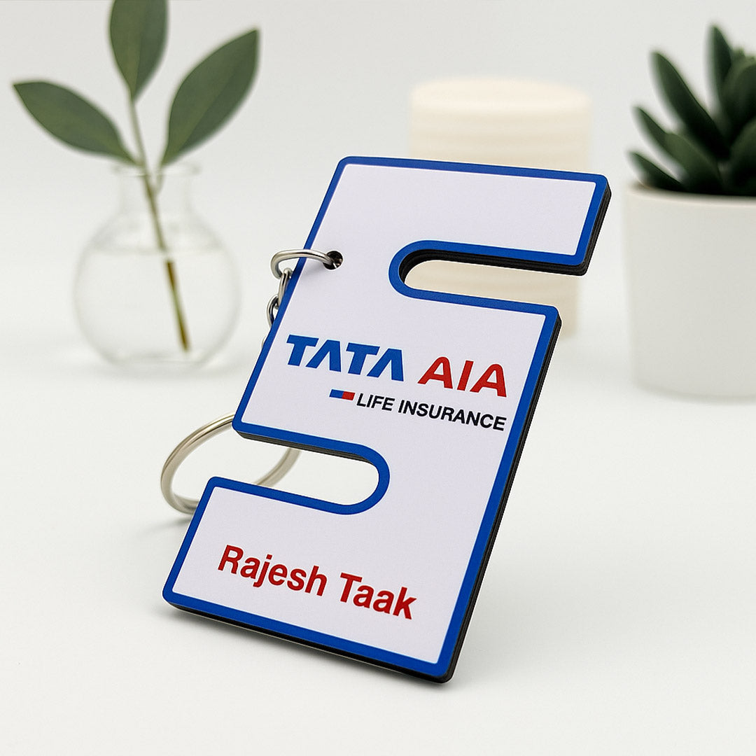 Personalized Dual-Use Keychain & Phone Stand – Custom Name & Logo Acrylic Gift | Love Craft Gifts