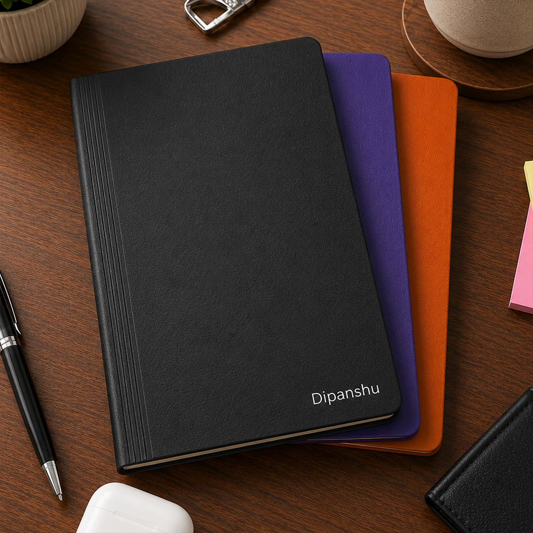 Personalized Leather Diary for Men & Women | Custom Name Notebook Journal | Premium Office & Gifting Diary by Love Craft Gifts™