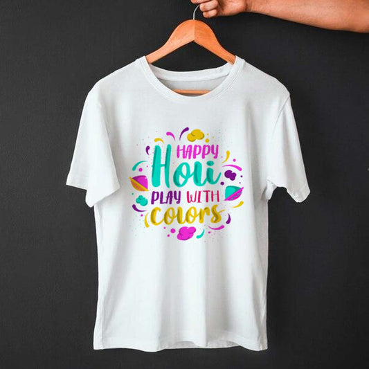 Holi Special Couple T-shirts | Love Craft Gifts