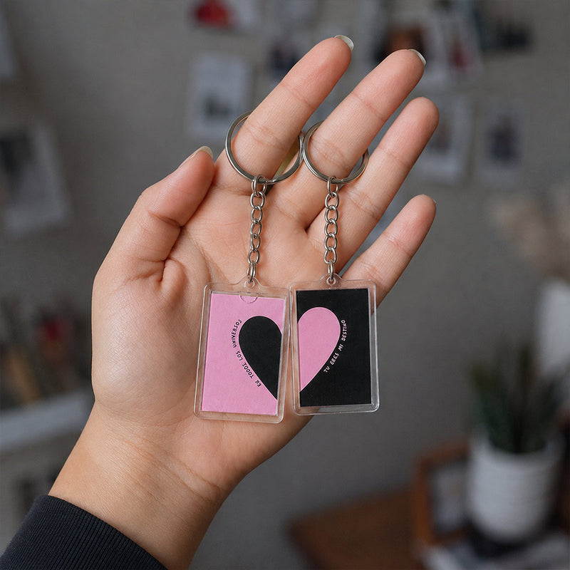 Couple Heart Keychain Set of 2 | Love Craft Gifts™