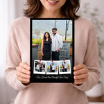 Personalized Couple Photo Collage Frame – Custom Love Story Wall Frame (Available in All Sizes) | Love Craft Gifts