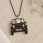 Customized Couple in Jeep Car Hanger | Love Craft Gifts