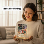 Personalized Couple Photo LED Lamp – Custom Acrylic Love Memory Night Light (8×6 Inch) | Love Craft Gifts
