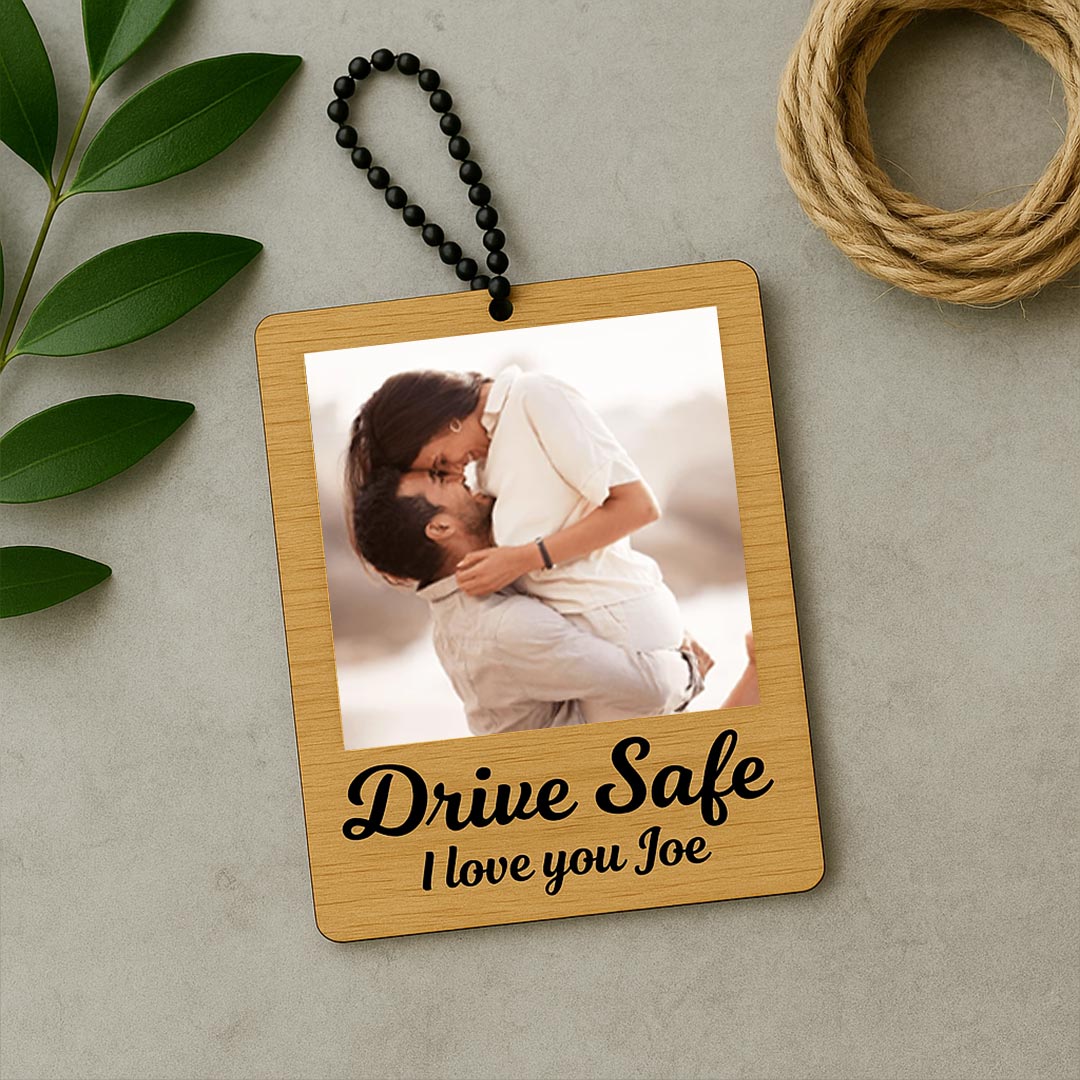 Drive Safe – Personalized Wooden Car Hanger | Love Craft Gifts