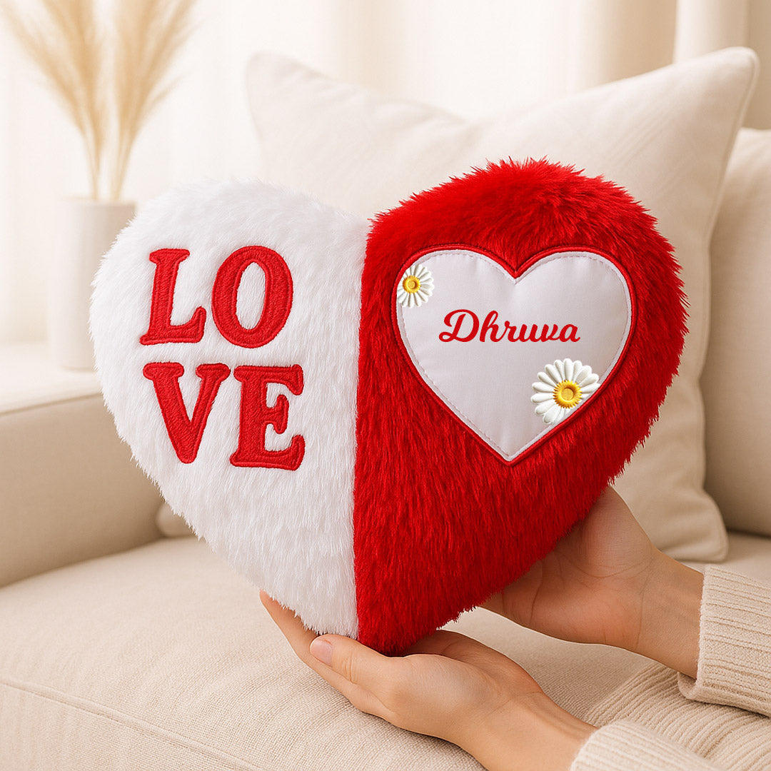 Personalized Love Heart Cushion | Love Craft Gifts