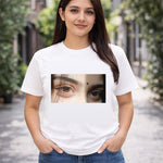 Personalized Eye Photo T-Shirt – Custom Eye Photo Printed T-Shirt for Men & Women (Black / White) | Love Craft Gifts