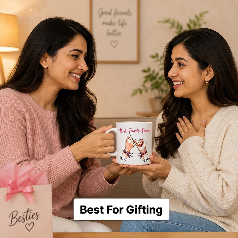 Custom Bestie Coffee Mug | Personalized Name Friendship Gift | Love Craft Gifts™