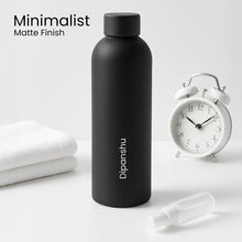 Custom Black Matte Stainless Steel Water Bottle – 500ml