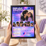 Custom Couple Memory Timeline Frame | Anniversary Gift | Love Craft Gifts™