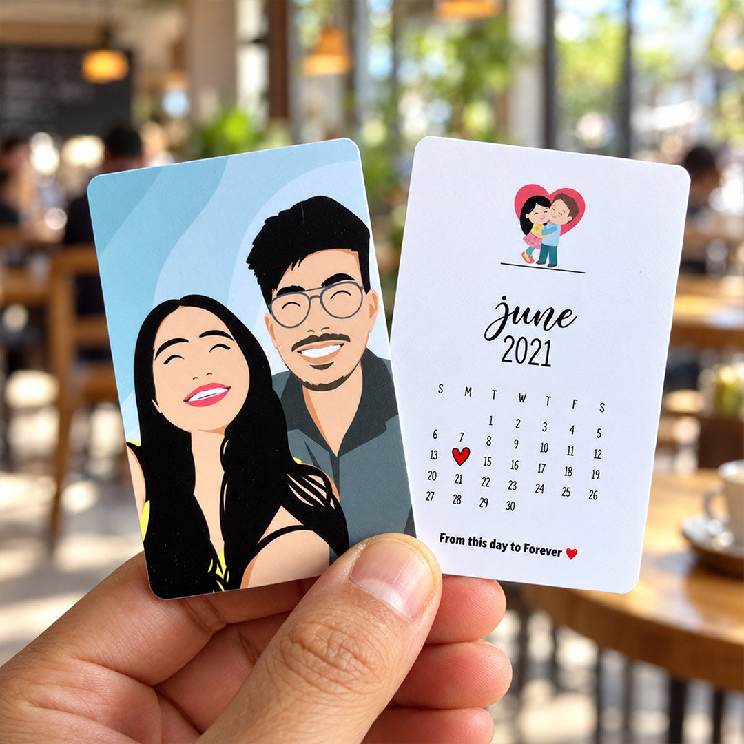Custom Couple Special Date Keepsake Card | Love Craft Gifts™