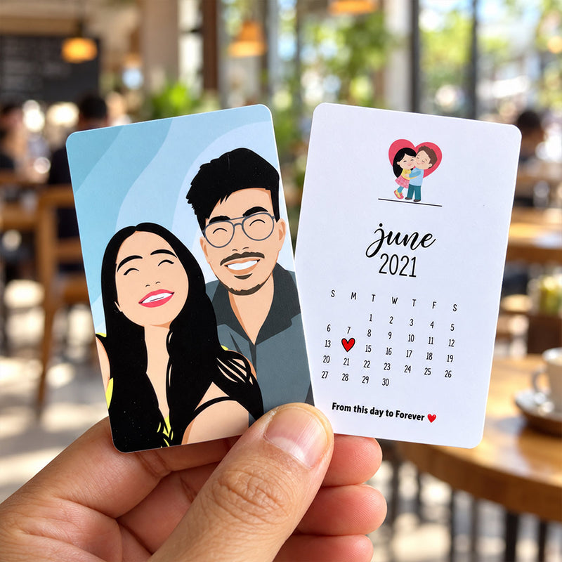 Custom Couple Special Date Keepsake Card | Love Craft Gifts™