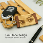Wooden Keychain Custom Eye Engraving Keycjahin | Love Craft Gifts