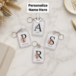 Custom Floral Alphabet Keychain with Name | Love Craft Gifts™